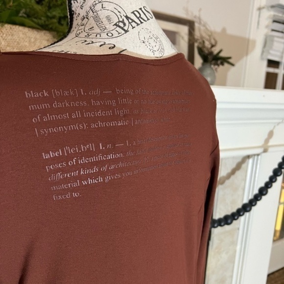 Rundholz Black Label Brown Color Long Sleeves Tent Dress - Picture 5 of 12